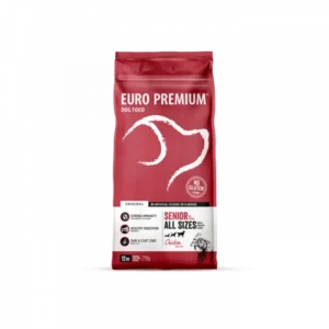 יורו פרימיום סניור עוף כל הגזעים 12 ק״ג (ללא גלוטן)