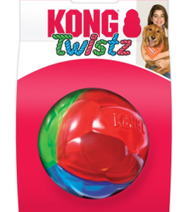צעצוע לכלב קונג כדור טוויסט גדול - KONG Twistz