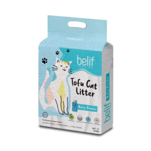 חול טופו לחתול בריח בייבי פאודר בליף - belif