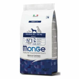 מונג' בוגר עוף בינוני  12 ק"ג   -    Monge Adult Chicken M