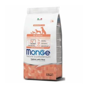 מונג' גור סלמון 2.5 ק"ג   -    Monge Puppy and Junior Salmon