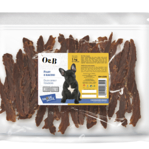 חטיף לכלב 1 ק"ג פילה ברווז מיובש O&B