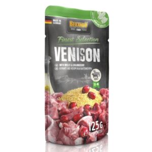 בלקנדו לכלב מחית מזון מלא בפאוץ' צבי 125גרם