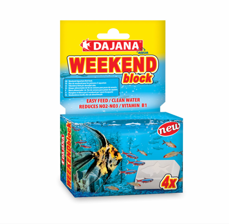 בלוק מזון לדגי אקווריום לסוף שבוע-DAJANA