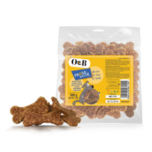 חטיף לכלב 500 גר' עצמות בשר עם ברווז ואורז O&B