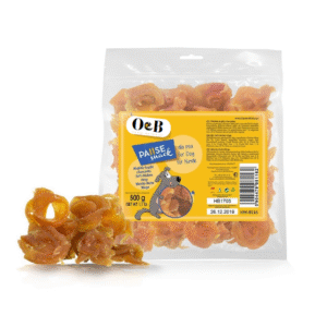חטיף לכלב 500 גר' טבעות עוף רכות O&B