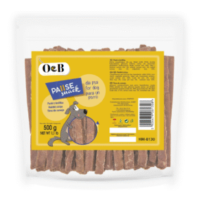 חטיף לכלב 500 גר' רצועות ארנב O&B