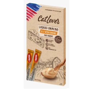 CatLover LIQUID SNACKS חטיף שלוק נוזלי לחתולים גבינה וטאורין
