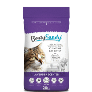 בינתי סאנדי -  חול מתגבש לחתולים בריח לבנדר 17 ק"ג benty-sandy