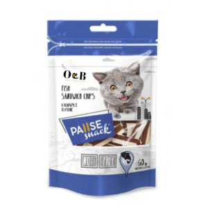 חטיף או אנד בי לחתול חתיכות סנדוויץ' דג