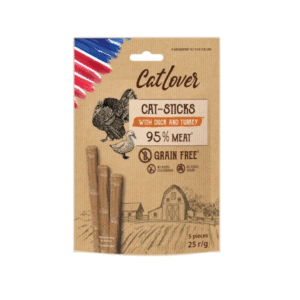 CatLover Cat-Sticks חטיפי מקלות עם ברווז והודו לחתולים