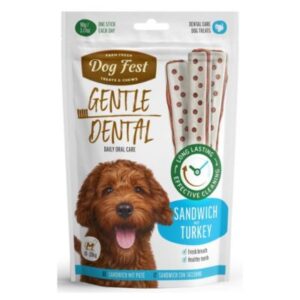 חטיף דנטלי סנדוויץ הודו 90 גרם- דוג פסט