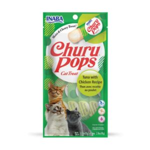 אינאבה צ'ורו פופס חטיף לחתול טונה ועוף CHURU POPS