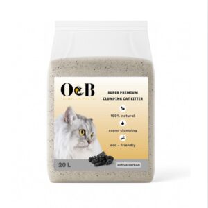 O&B חול חתולים פחם פעיל 20 ליטר