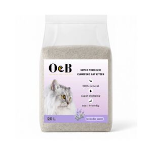 O&B חול חתולים לוונדר 20 ליטר