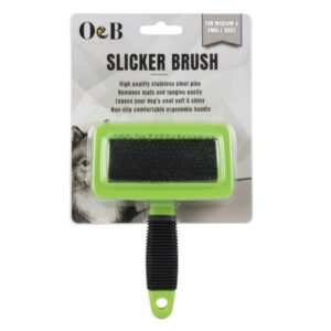 מברשת O&B קצוות מעוגלים לכלבים בינוניים וקטנים