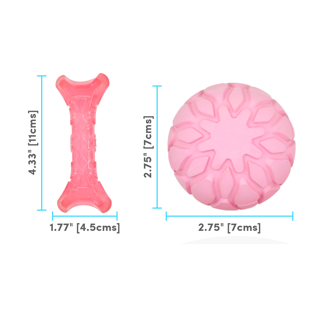 צעצוע עצם וכדור לגורים 2 ב-1 – תמונה 2