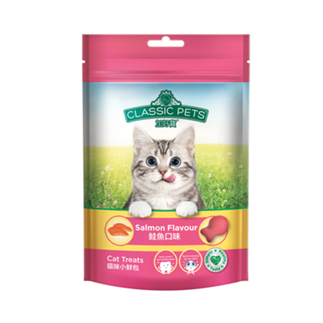 חטיף סלמון קראנצ'י דנטלי לחתול