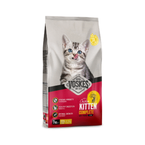ווסקס מזון מלא לגורי חתולים עוף 2 ק"ג VOSKES