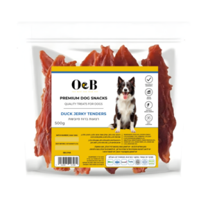 רצועות ברווז מיובשות - Duck Jerky Tenders (OB-2748)