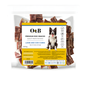 קוביות כבש ודג קוד - Lamb and Cod Cubes (OB-2434)