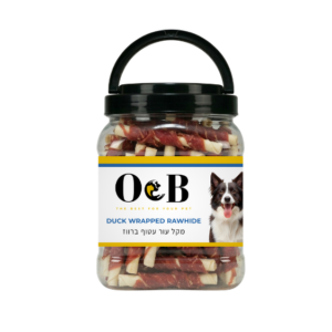 מקל עור עטוף ברווז - Duck Wrapped Rawhide (OB-3066)