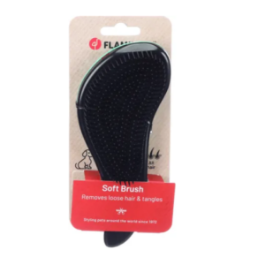 מברשת רכה לכלבים בעלת ידית ארגונומית – Flamingo Soft Brush Ergo