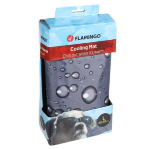 משטחי קירור לכלבים ולחתולים 90*50 ס"מ – Flamingo Cooling Pad Drop Rectangle Grey