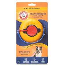 מברשת כף יד עם מנגנון הזנת סבון לכלבים-Arm & Hammer