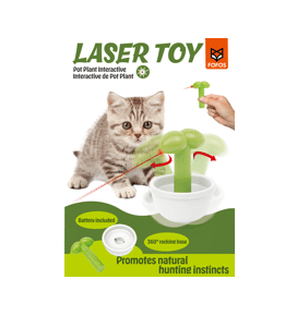 FOFOS Laser Toy - צעצוע לייזר אינטראקטיבי אוטומטי לחתולים 360°